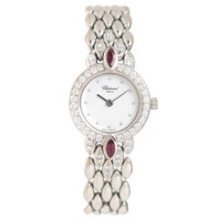 Chopard Ladies White Gold Diamond Quartz Wristwatch