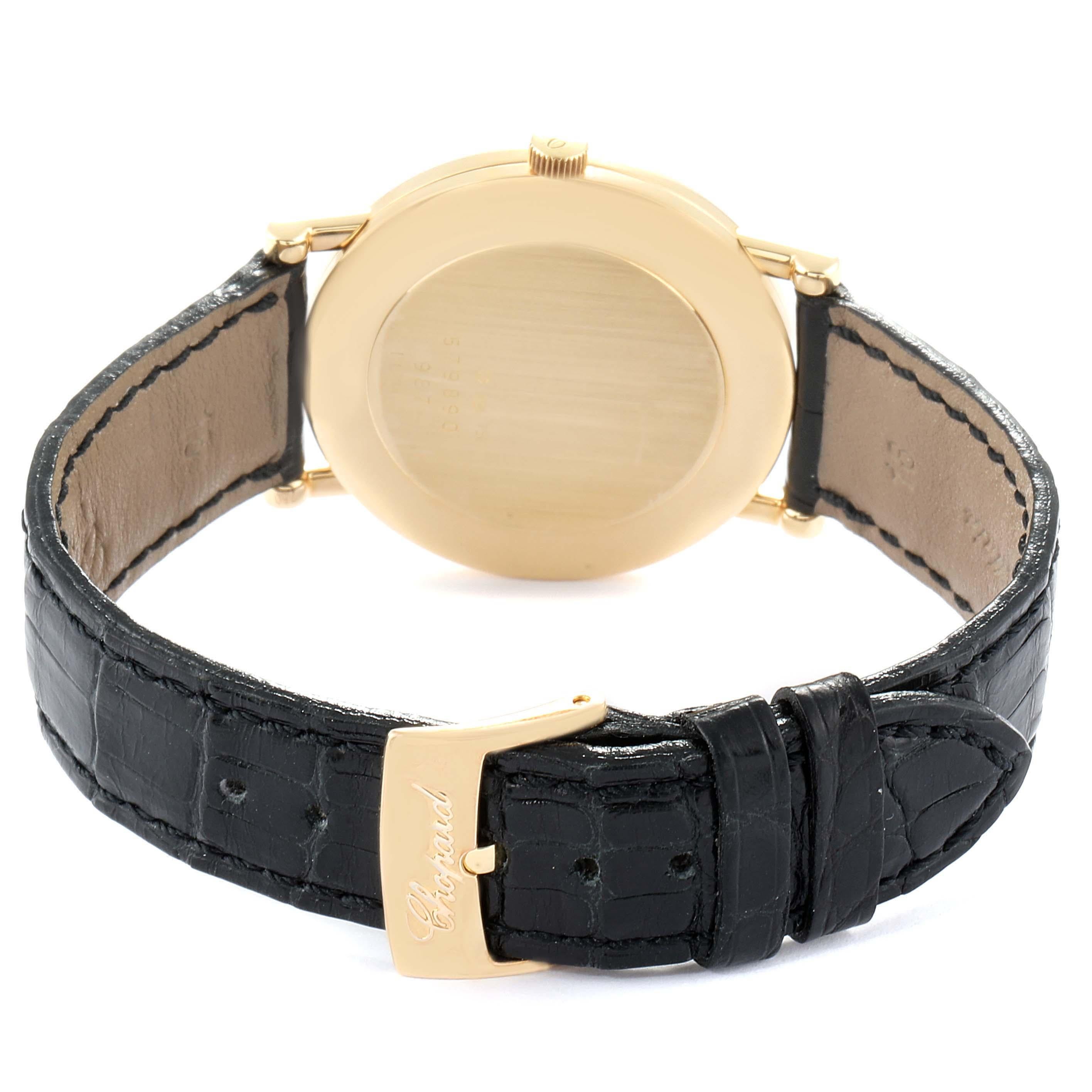 Chopard Classique Yellow Gold Diamond Men's Watch 3154 For Sale 5