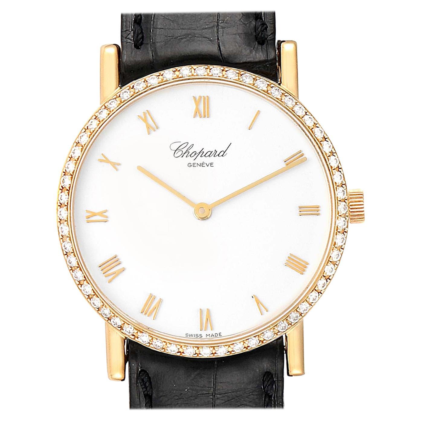 Chopard Classique Yellow Gold Diamond Men's Watch 3154