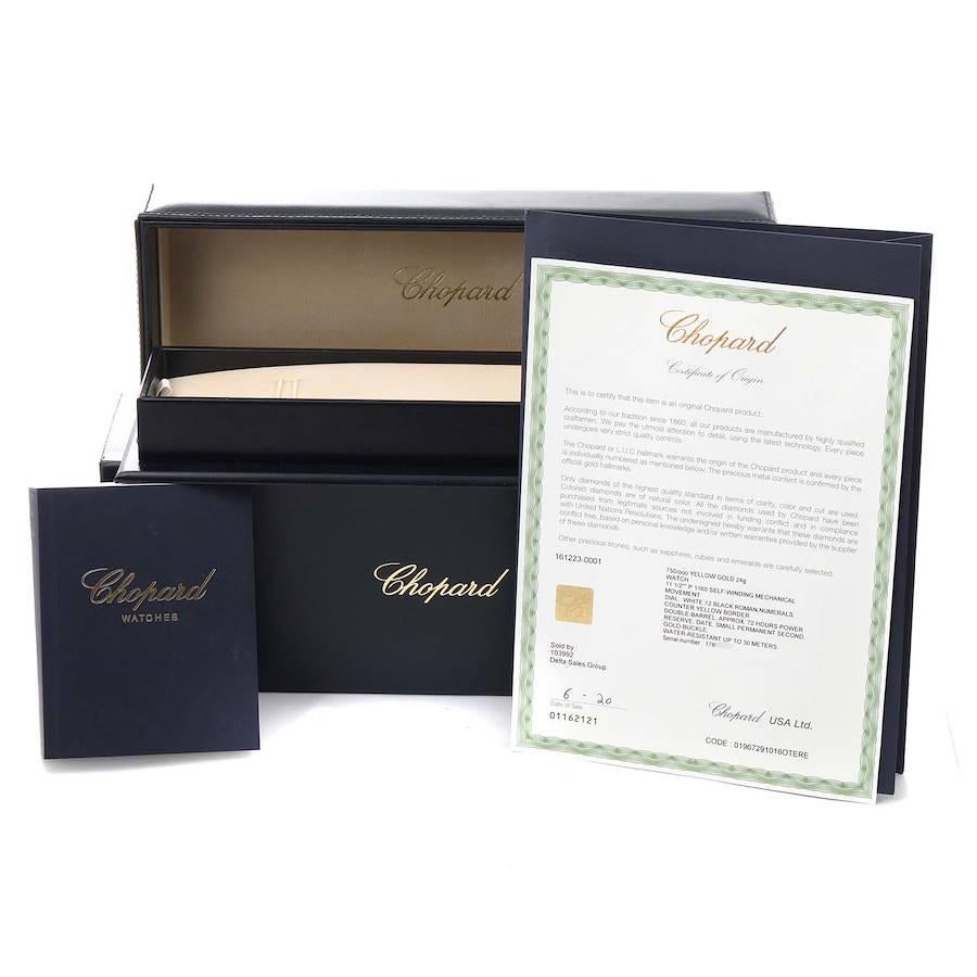 Chopard Classique Yellow Gold White Dial Men's Watch 1223 Box Papers 7