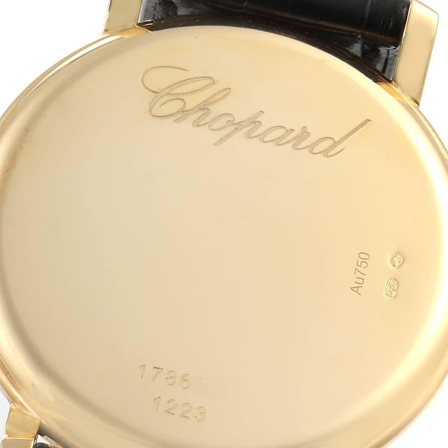 Chopard Classique Yellow Gold White Dial Men's Watch 1223 Box Papers 2