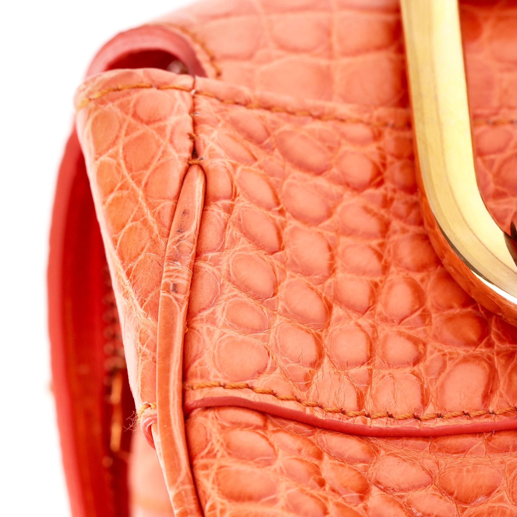 Chopard Crocodile Skin Carolina Bag For Sale 7