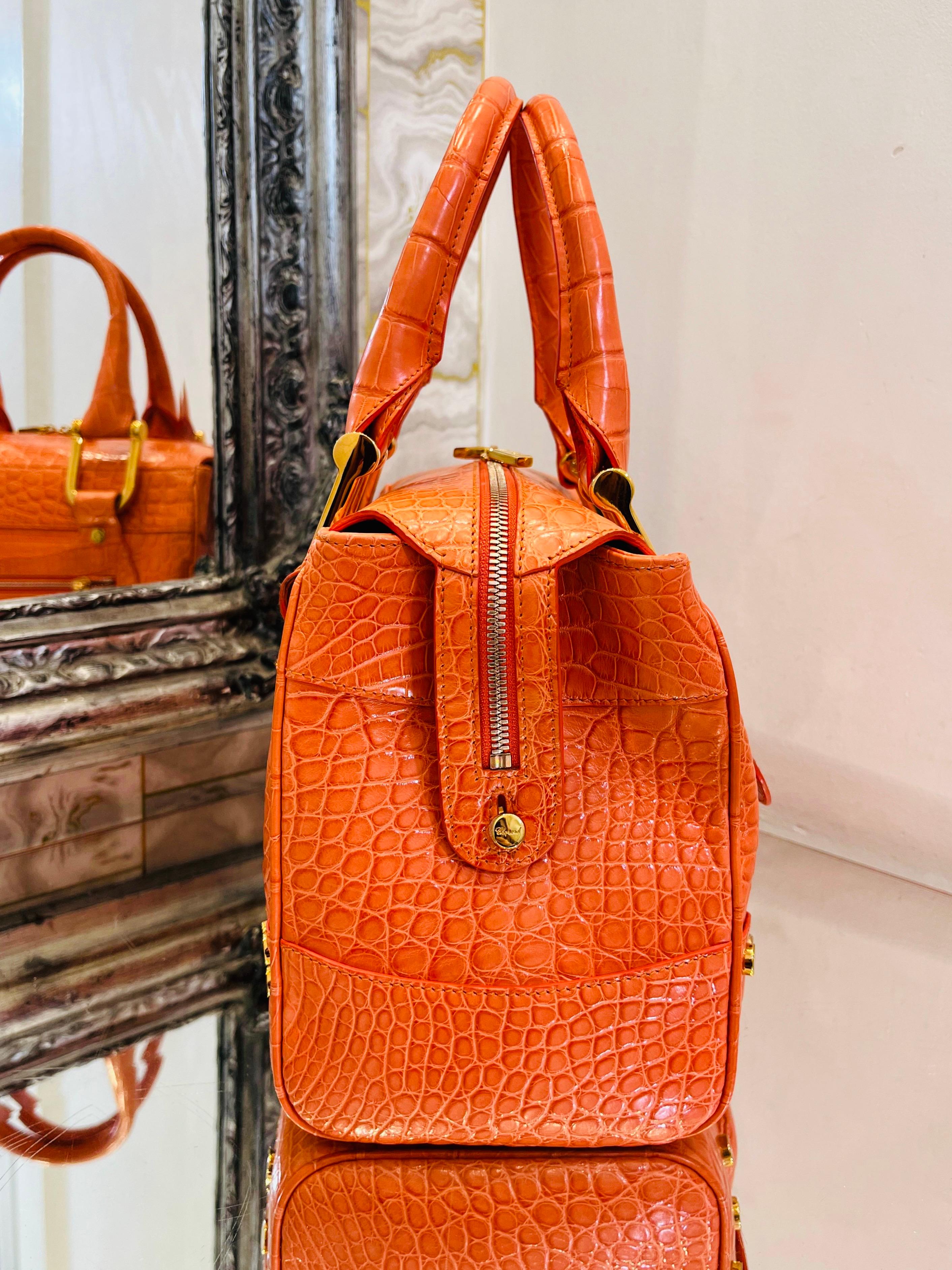 Chopard Crocodile Skin Carolina Bag In Excellent Condition For Sale In London, GB