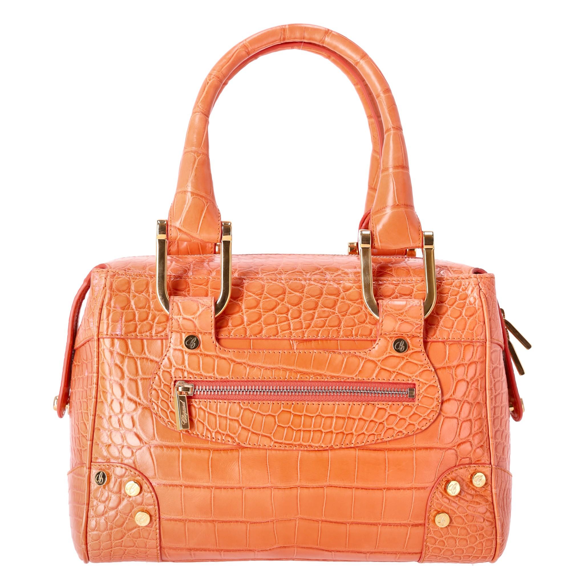 Chopard Crocodile Skin Carolina Bag In Good Condition For Sale In London, GB