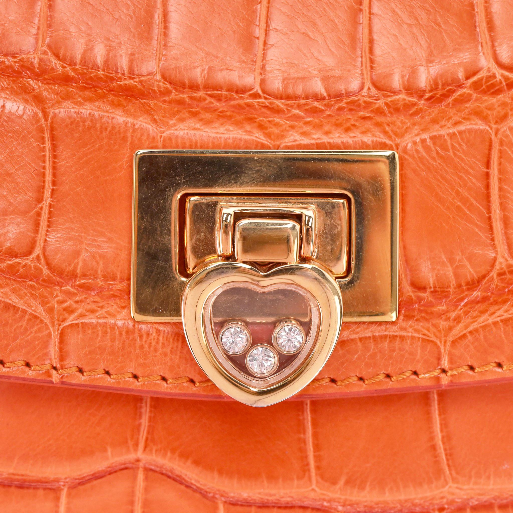 Chopard Crocodile Skin Carolina Bag For Sale 2
