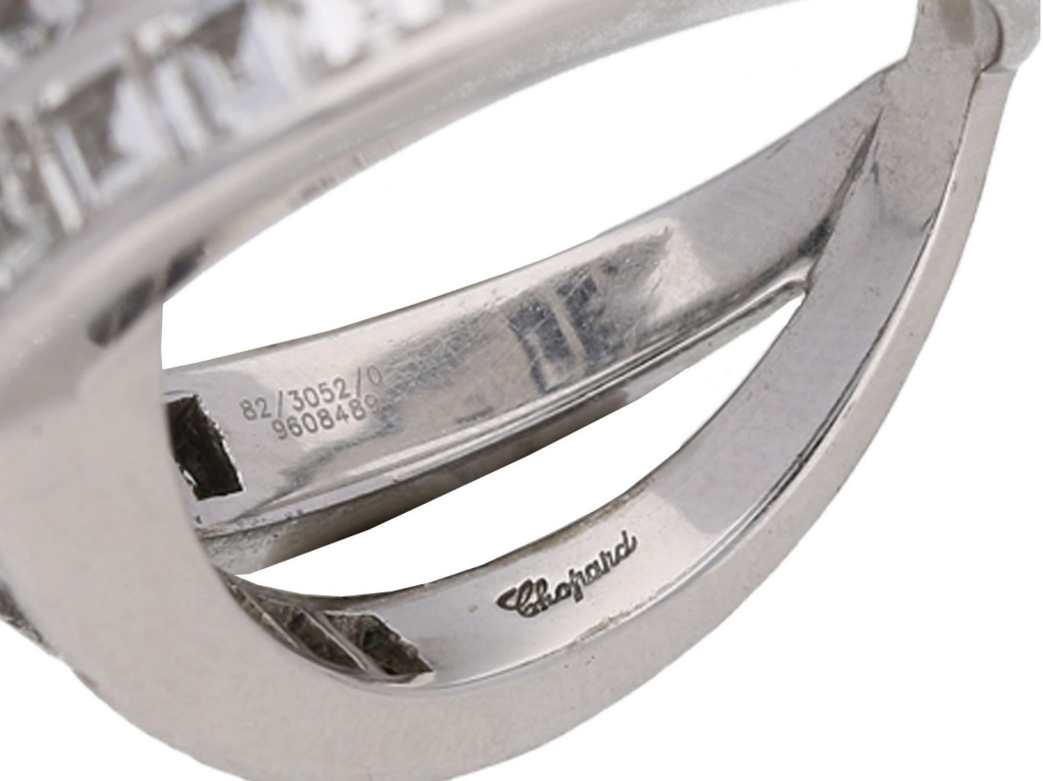 Bague à diamants croisés de Chopard, française, vers 2001. Pour femmes en vente