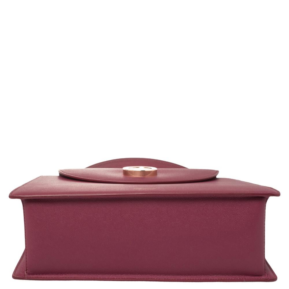 Women's Chopard Dark Pink Leather Happy Lady Top Handle Bag