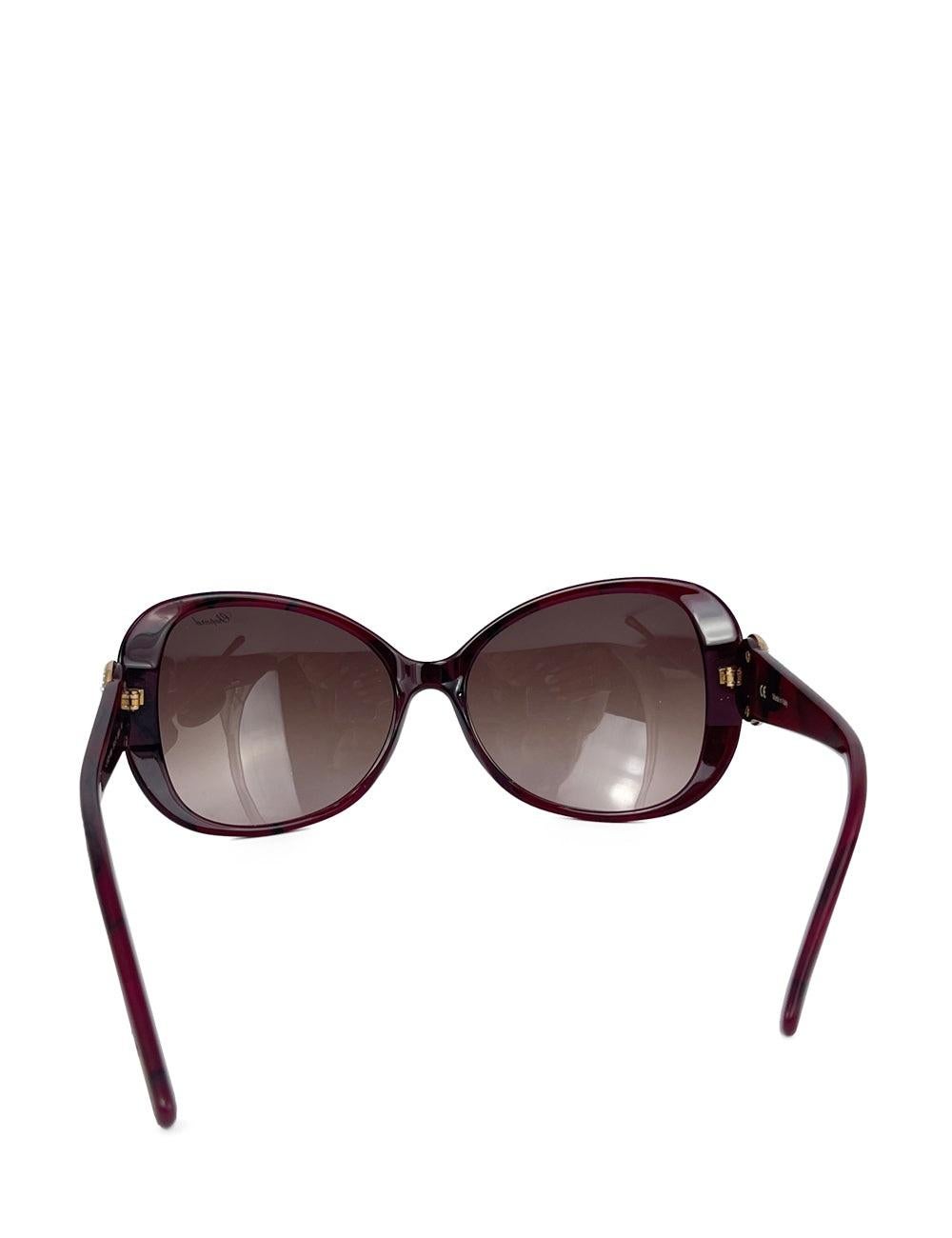 Black Chopard Deep Purple Sunglasses For Sale