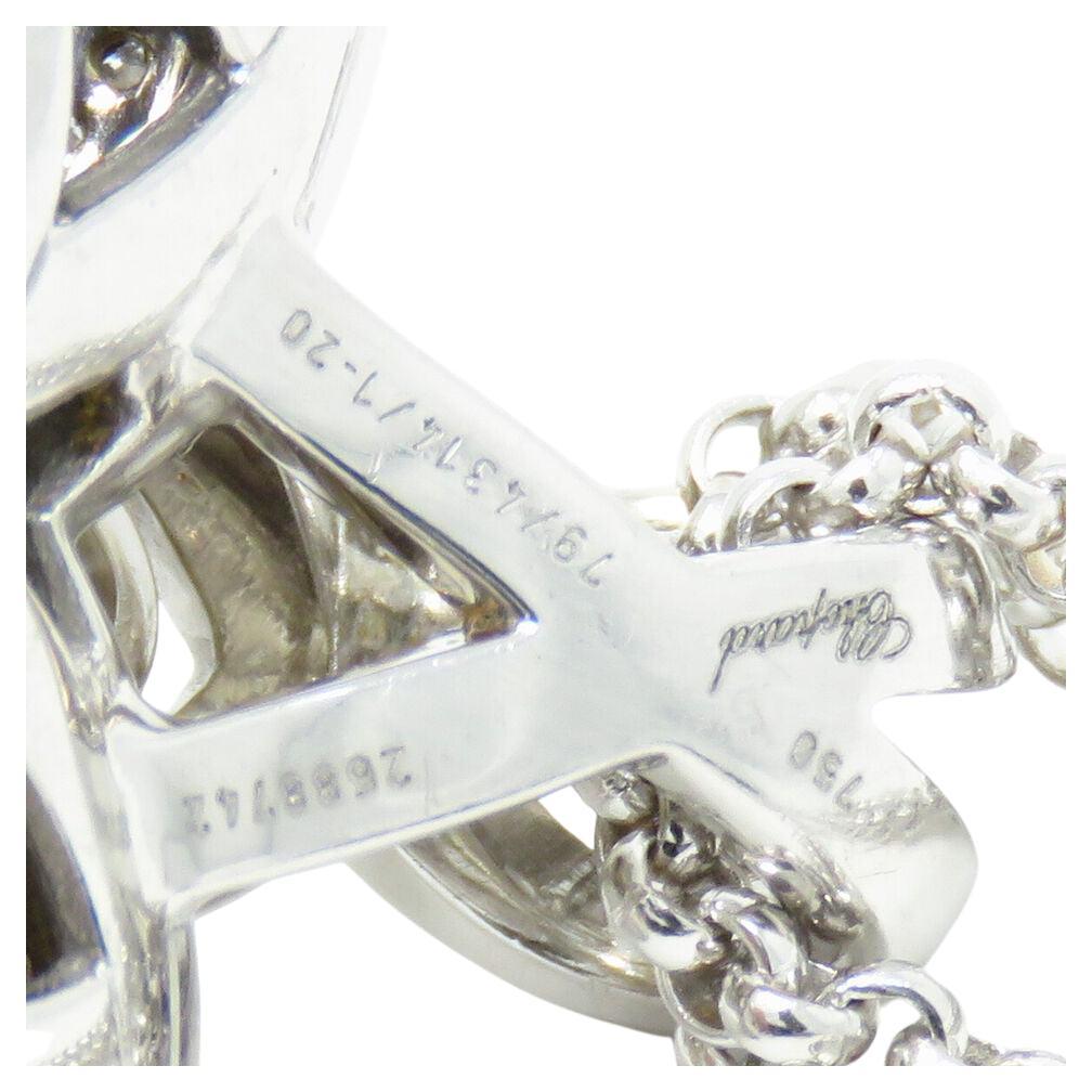 Contemporary Chopard Diamond 18K White Gold Choker Necklace For Sale