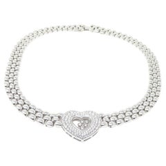 Chopard Diamond 18K White Gold Choker Necklace
