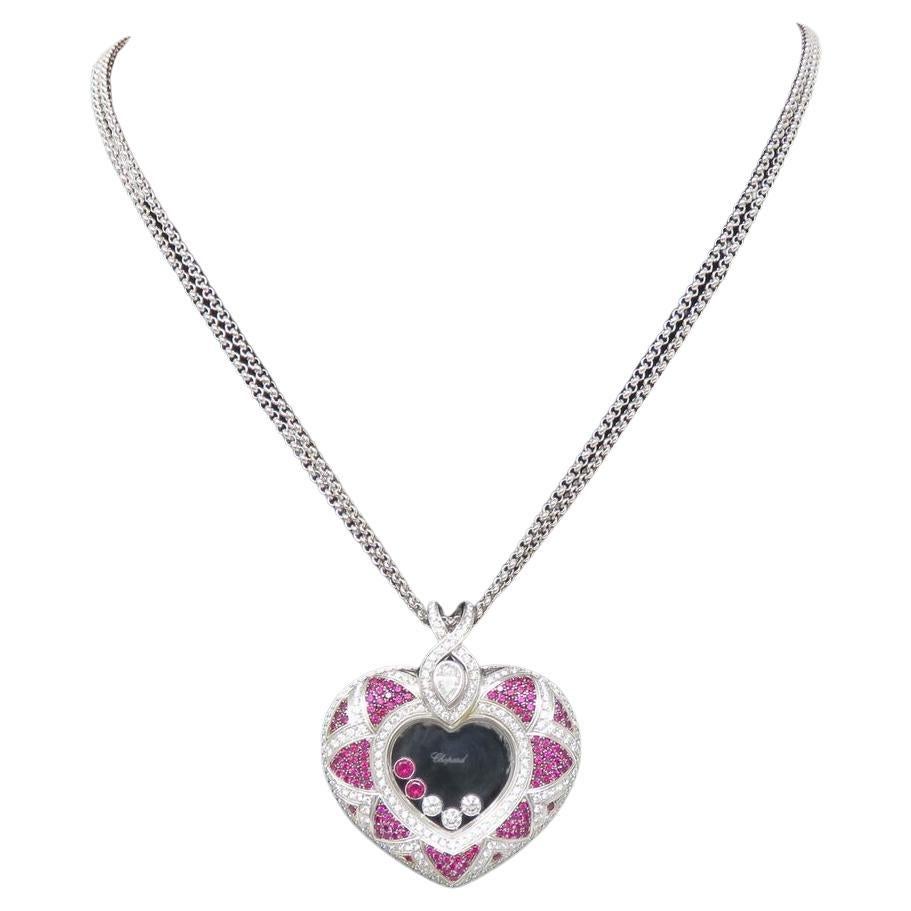 Collar gargantilla de oro blanco de 18 quilates con diamantes Chopard