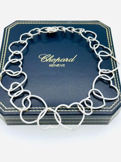 Chopard Diamant-Halskette aus 18-karätigem Weißgold in Herzform