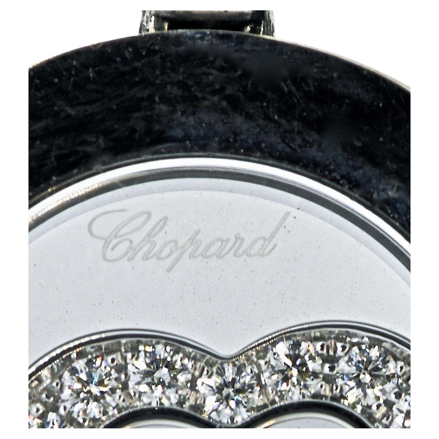 Contemporary Chopard Diamond 18K White Gold Pendant Necklace