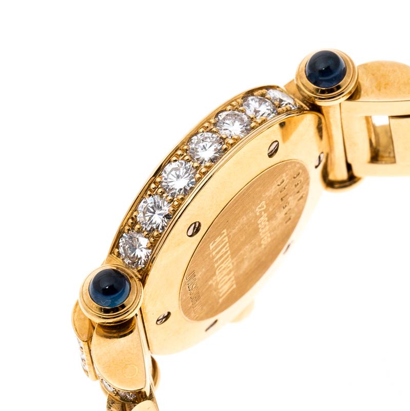 Chopard Diamond 18k Yellow Gold Imperiale 39/3368-23 Women's Wristwatch 26MM 2