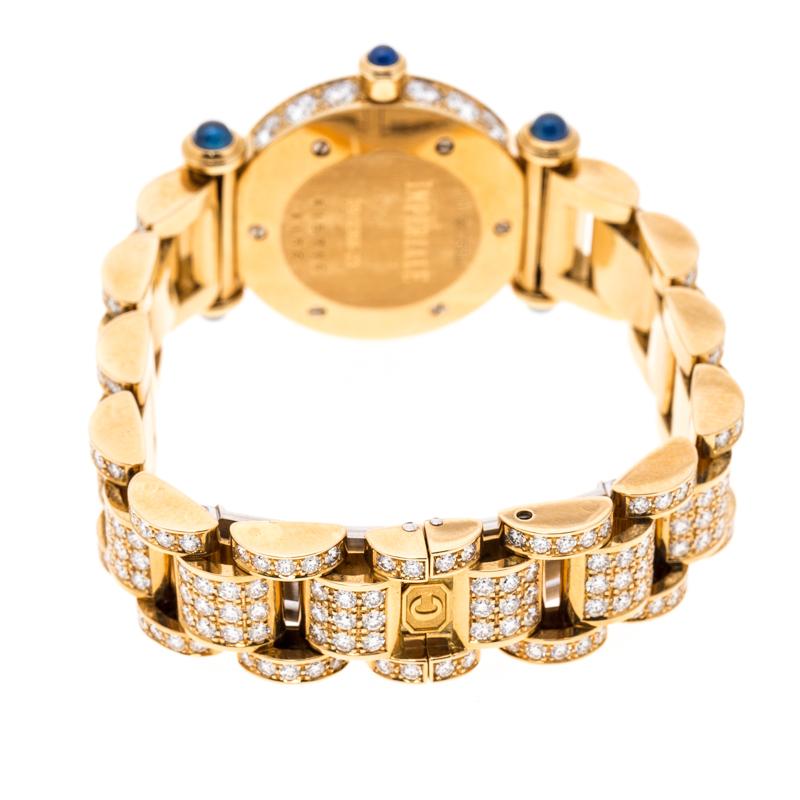 Chopard Diamond 18k Yellow Gold Imperiale 39/3368-23 Women's Wristwatch 26MM 3