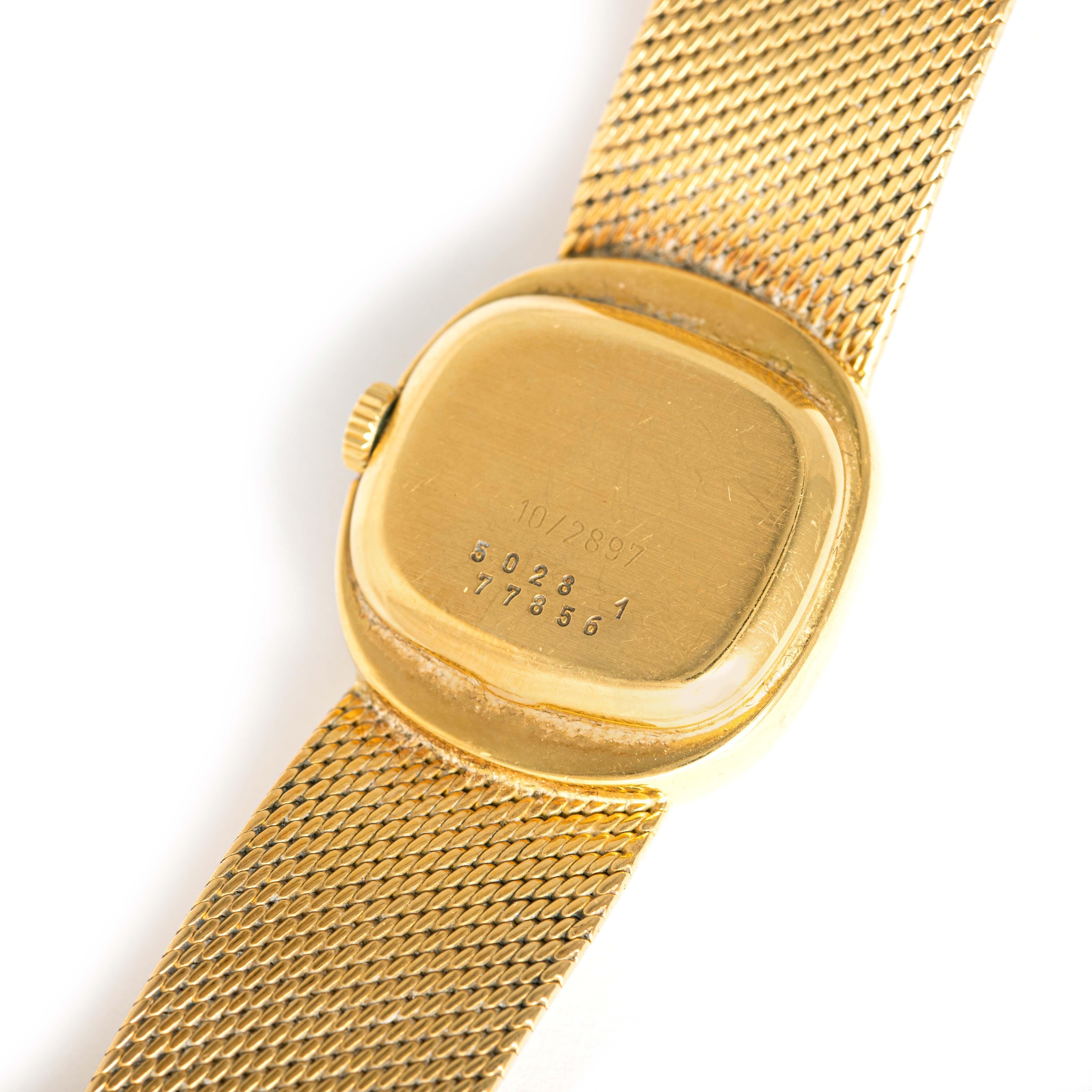 Retro Chopard Diamond 18k Yellow Gold Wristwatch