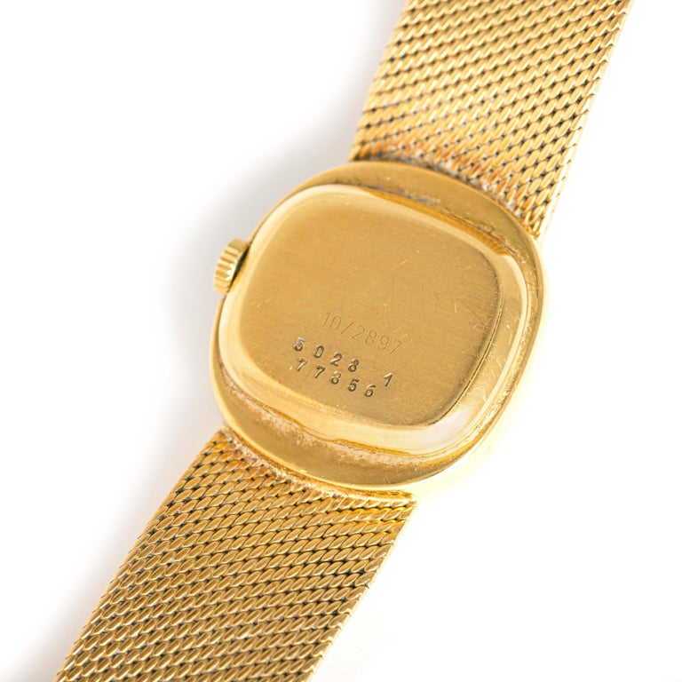 Chopard Diamond 18K yellow gold wristwatch In Fair Condition For Sale In Geneva, CH