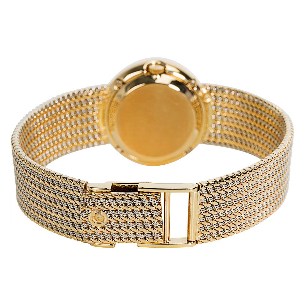 Round Cut Chopard Diamond Bezel S-10-2867 Ladies Watch in 18 Karat Gold