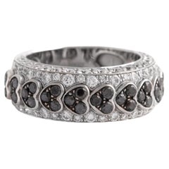 Chopard Diamond Black and White on White Gold 18K Ring