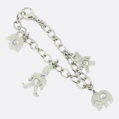 Chopard Diamant-Charm-Armband aus 18 Karat Weißgold