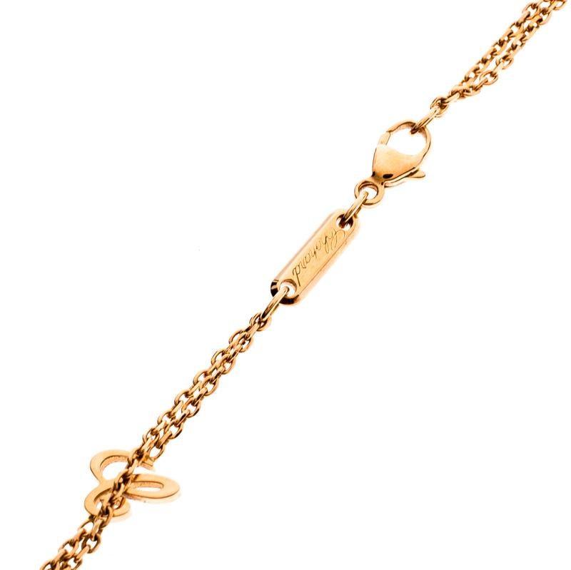 Chopard Diamond Happy 18K Rose Gold Pendant Necklace 1