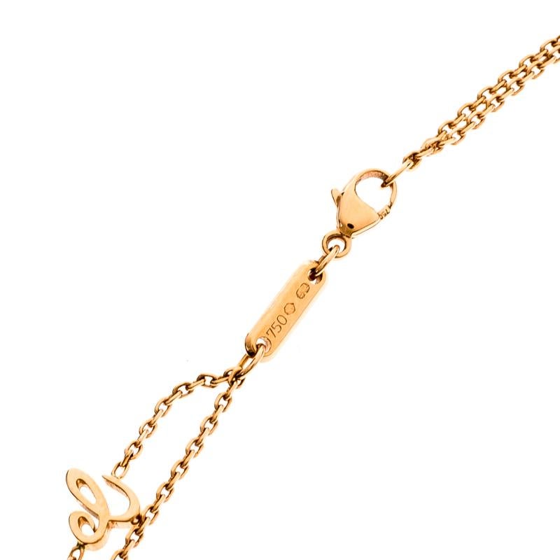 Chopard Diamond Happy 18K Rose Gold Pendant Necklace 2