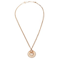 Chopard Diamond Happy 18K Rose Gold Pendant Necklace