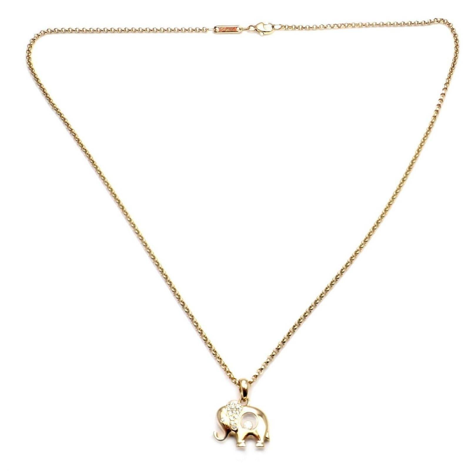 chopard elephant pendant
