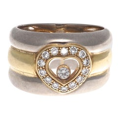 Vintage Chopard Diamond Happy Heart Ring