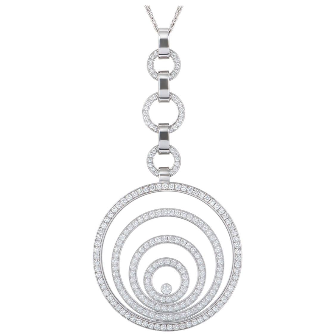 Chopard Diamond Happy Spirit Necklace 3.20 Carat