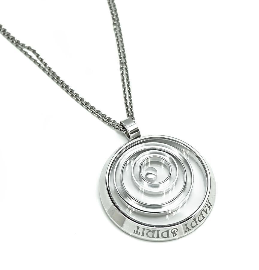 Donna Chopard Diamond Happy Spirit Pendant Necklace in vendita