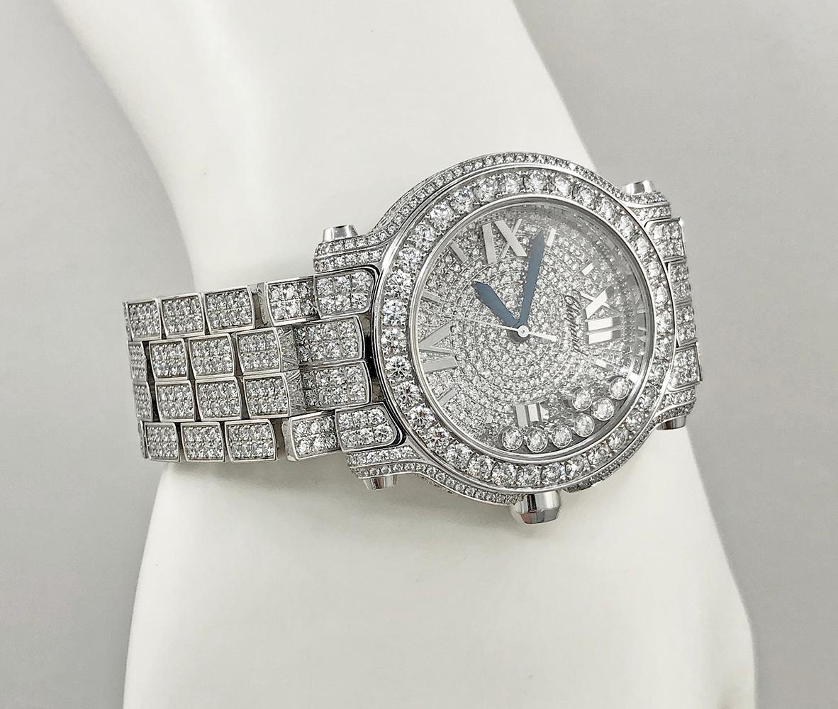 chopard all diamond watch