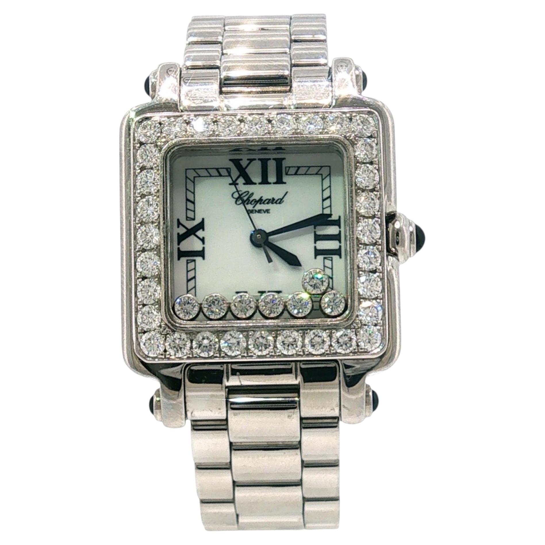 Chopard Diamond Happy Sport Uhr, Ref. 27/8349-23, 27 mm, Quarz, Steele