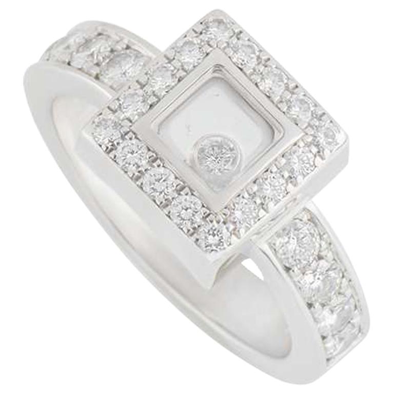 Chopard Happy Diamonds Square Ring at 1stDibs | chopard happy diamond ring, chopard  diamond ring, chopard square ring