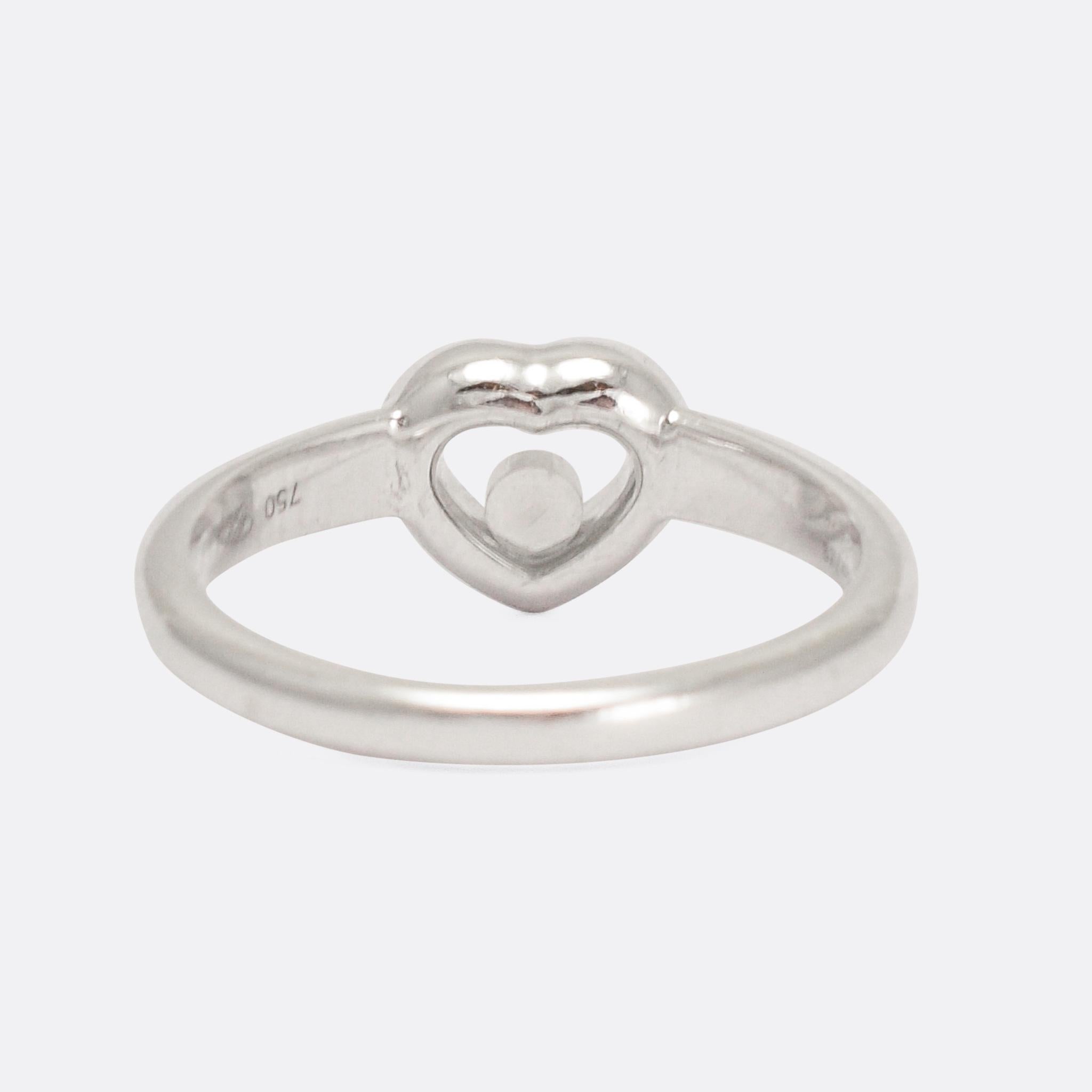 Contemporary Chopard Diamond Heart Ring