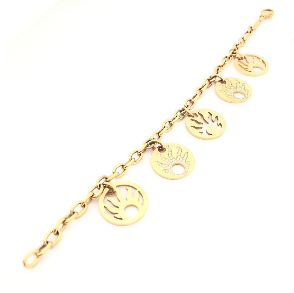 Chopard Ladies Diamond Fire Armband aus 18k Gelbgold 
Diamanten 0,41 Karat Gesamtgewicht 
Länge des Armbands 7