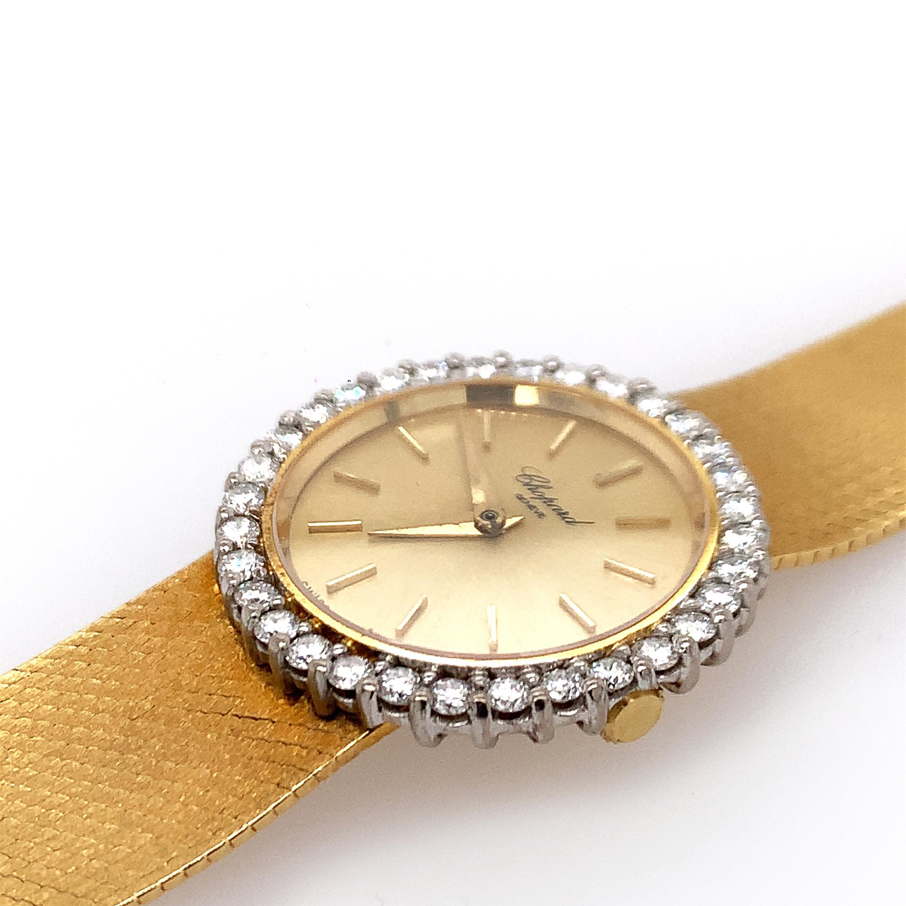 Round Cut Chopard Diamond Lady's Watch