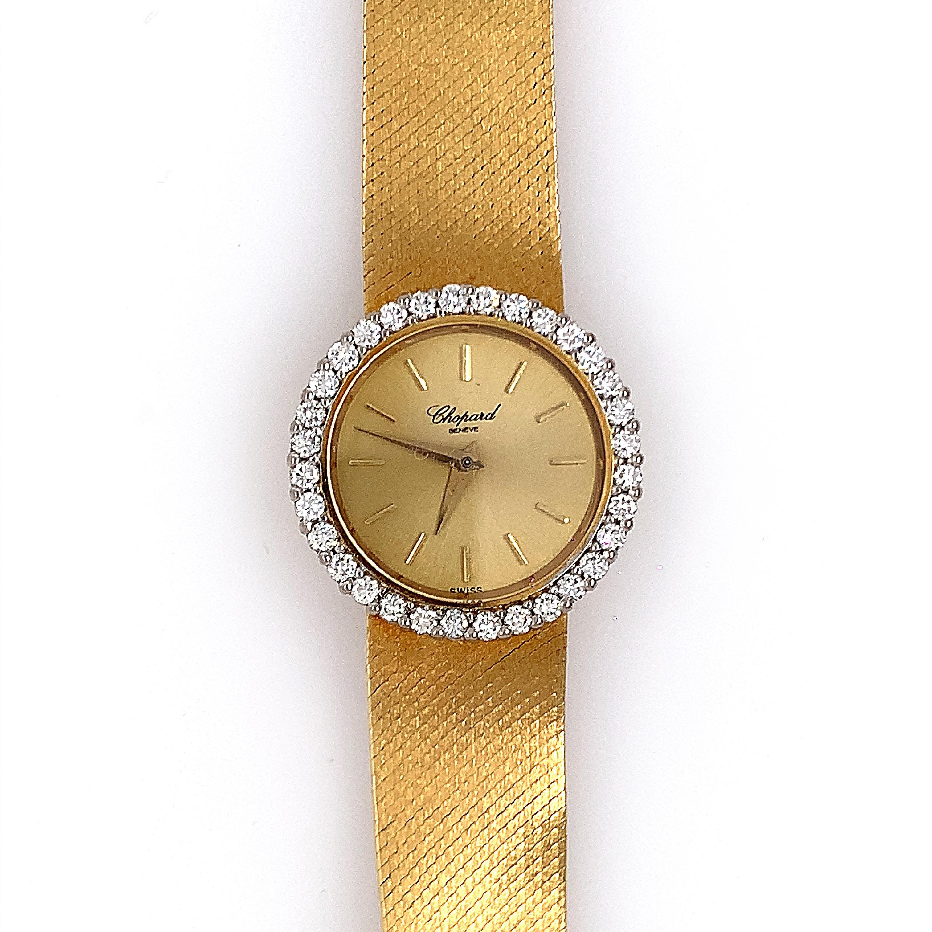 Chopard Diamond Lady's Watch In Excellent Condition In New York, NY