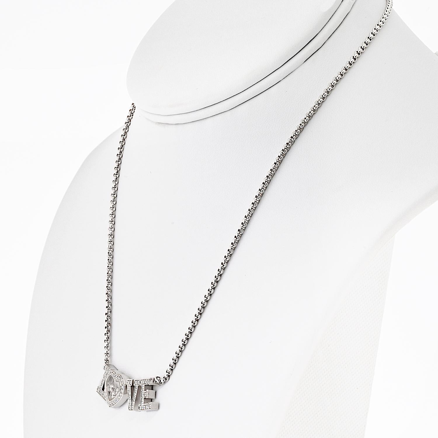 Modern Chopard Diamond Love Necklace For Sale