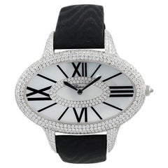 Chopard Diamond, Mother of Pearl Oval-Shaped Watch
