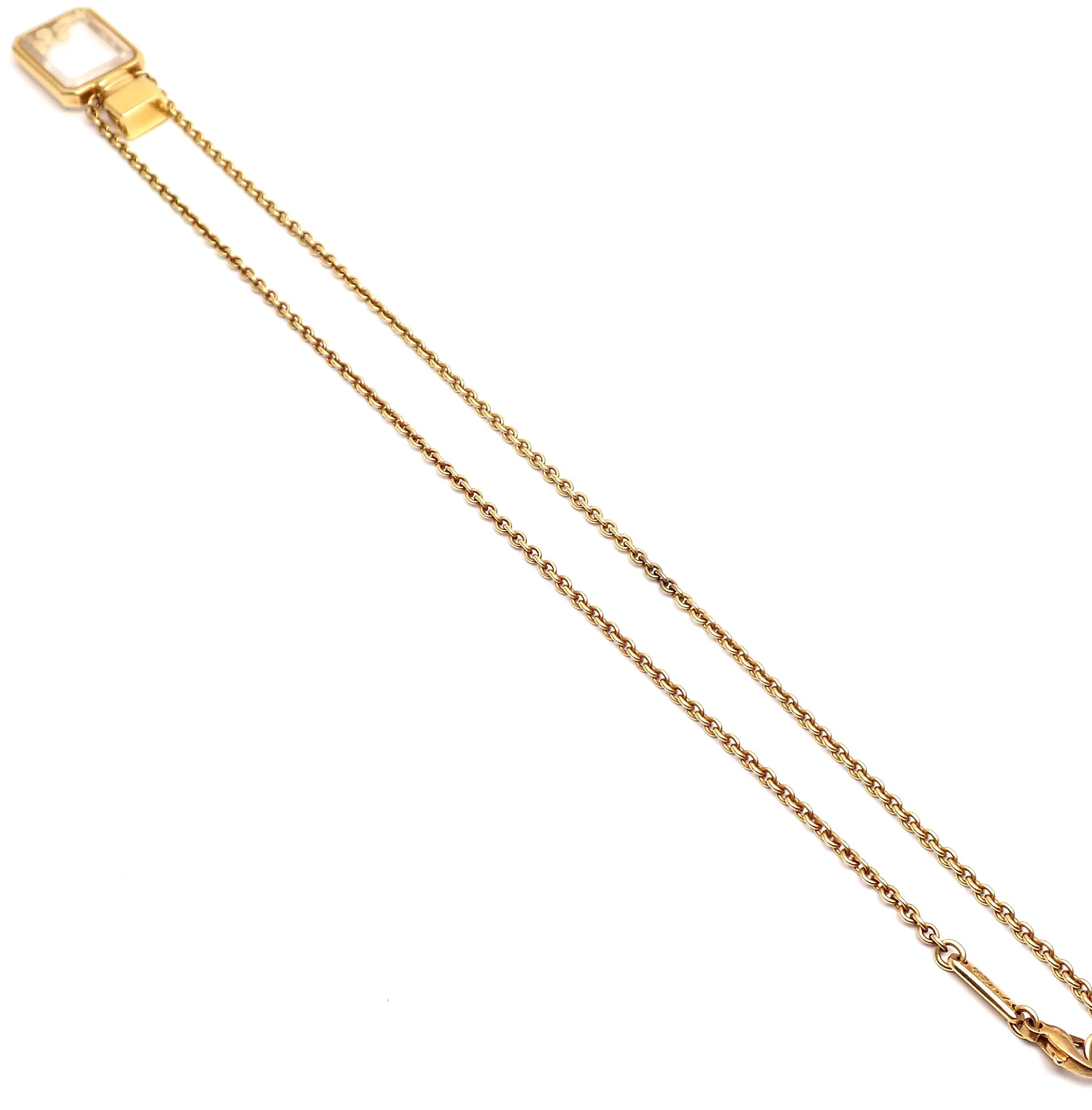Chopard Diamond Ruby Happy Bottle Yellow Gold Pendant Necklace 4