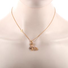 Chopard Diamond Sapphire Ruby and Paraiba Tourmaline Gold Fish Pendant Necklace