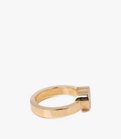 Chopard Diamond Set 18 Carat Yellow Gold Heart Design Happy Diamonds Ring