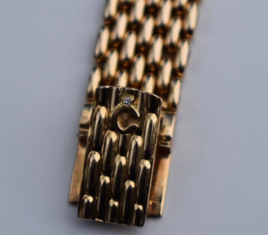 Chopard Ladies Yellow Gold Diamond Quartz Wristwatch For Sale 4