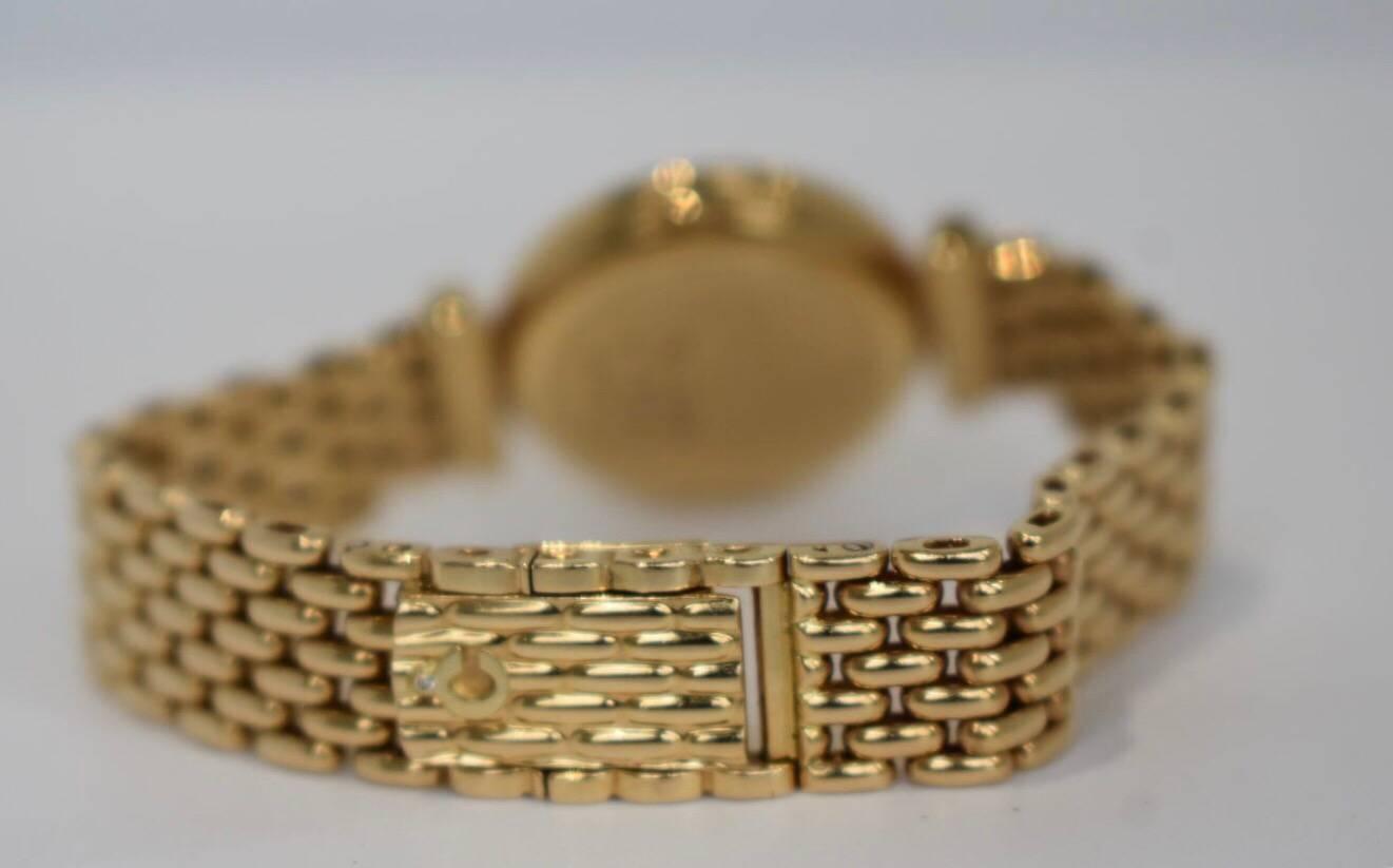 Contemporary Chopard Ladies Yellow Gold Diamond Quartz Wristwatch For Sale