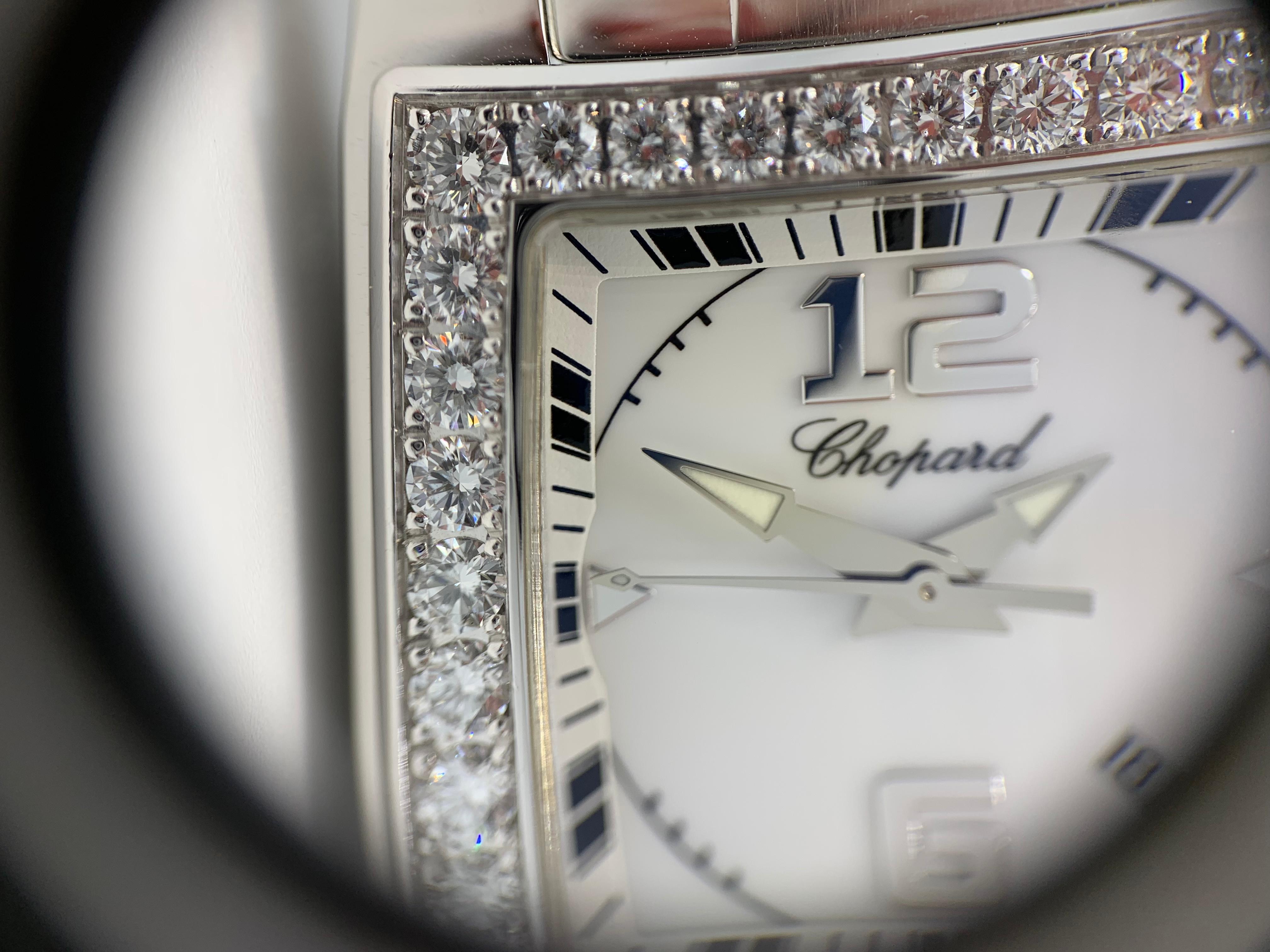 Chopard Diamond White Dial Two O Ten Watch For Sale 2