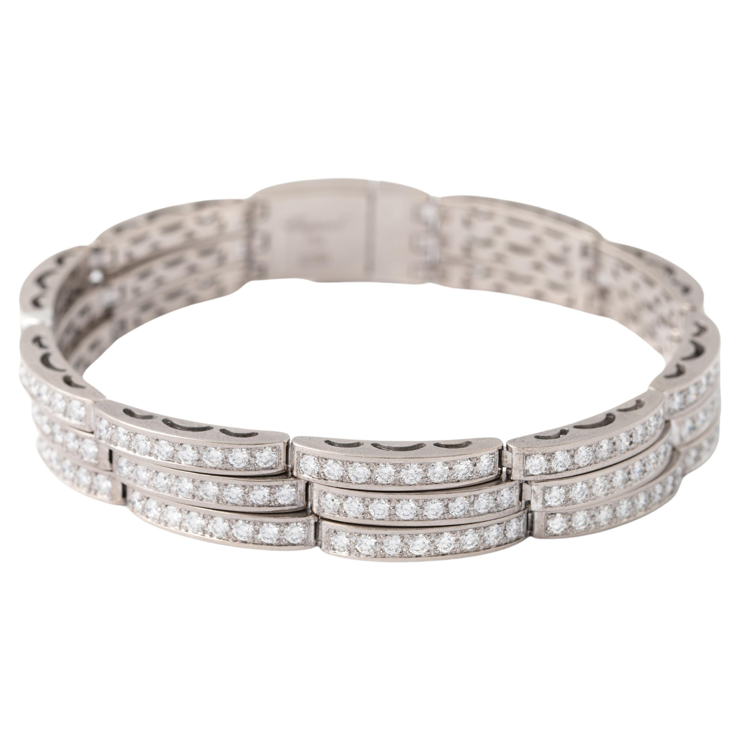 Chopard Diamond White Gold 18K Bracelet For Sale