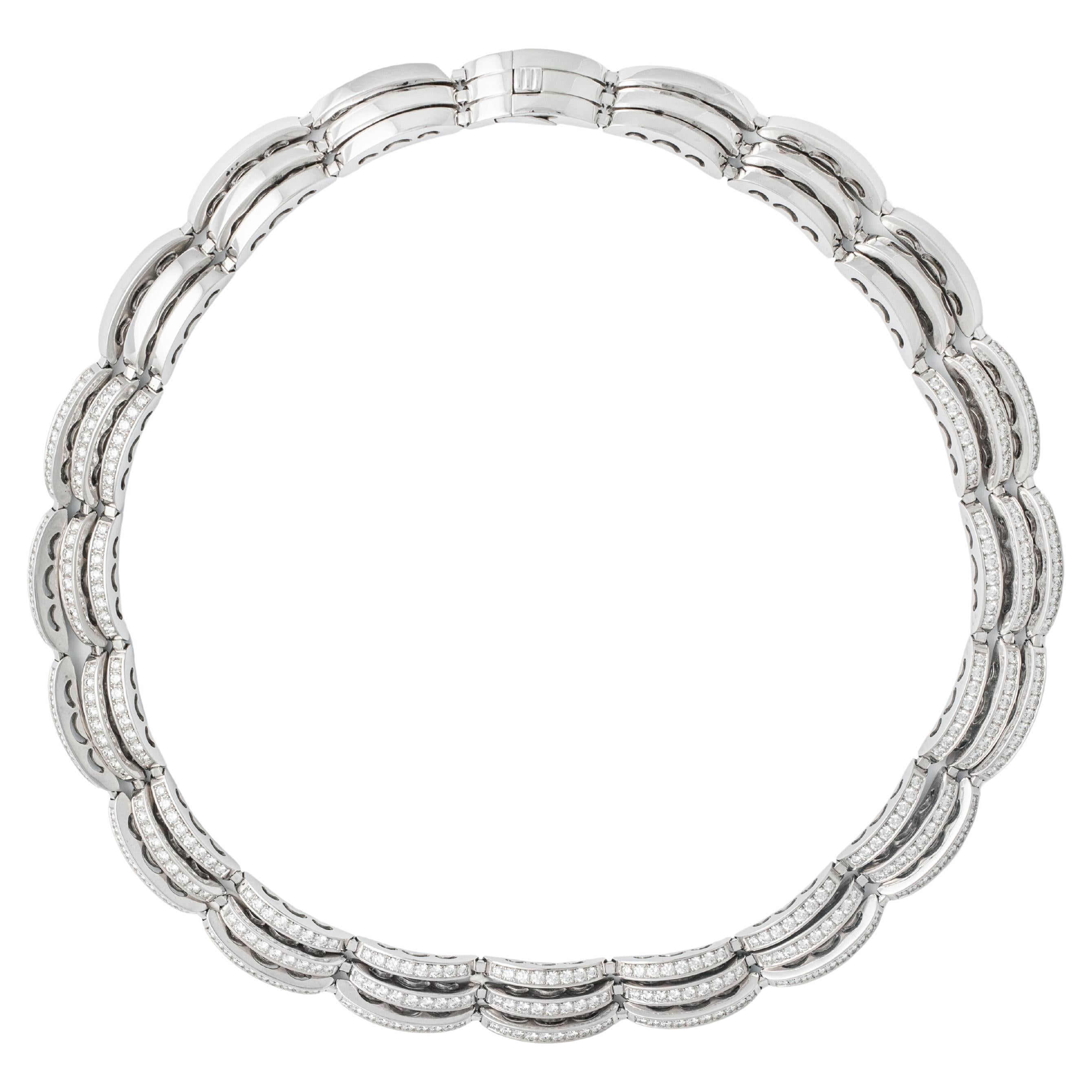 Chopard Diamond White Gold 18K Necklace For Sale