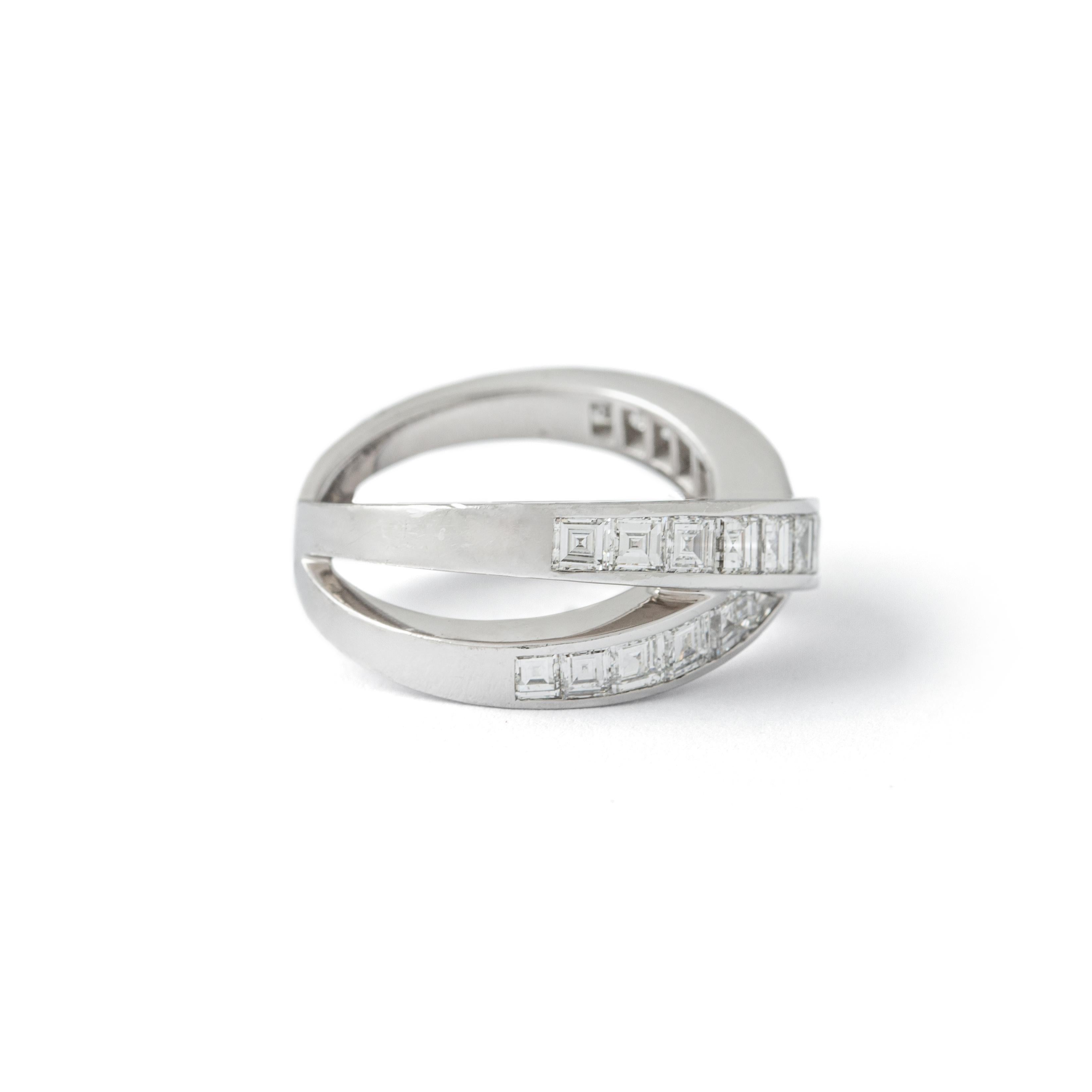 Chopard Diamant Weißgold 18K Ring im Zustand „Hervorragend“ in Geneva, CH