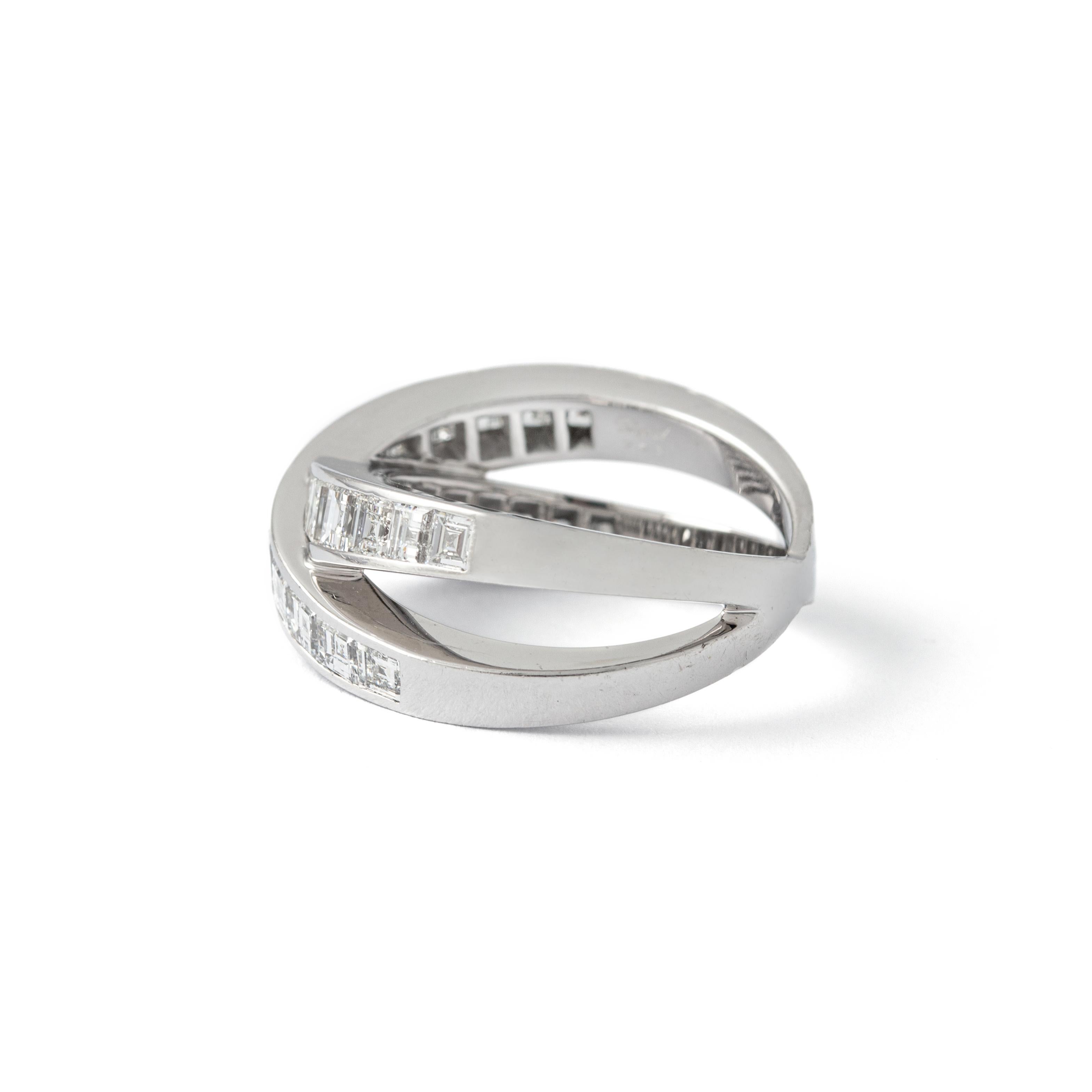 Chopard Diamond White Gold 18K Ring For Sale 1